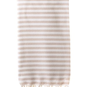 Turkish Bath / Beach Towel (100% Cotton) – SUD – Sand & Cream (100x180cm) Turkish Bath / Beach Towel (100% Cotton) – SUD – Sand & Cream (100x180cm)