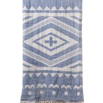 Turkish Bath / Beach Towel (100% Cotton) – Cross- Blue (100x180cm) Turkish Bath / Beach Towel (100% Cotton) – Cross- Blue (100x180cm)