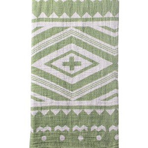 Turkish Bath / Beach Towel (100% Cotton) – Cross- Sage (100x180cm) Turkish Bath / Beach Towel (100% Cotton) – Cross- Sage (100x180cm)
