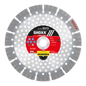 Samedia Diamond Blade 230mm Segm Ind Reinf. Concrete Speed Cut Shoxx Rx13 Samedia Diamond Blade 230mm Segm Ind Reinf. Concrete Speed Cut Shoxx Rx13