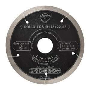 Samedia Diamond Blade 115mm Continious Ind Genl. Tile Thin Cut Solid Tcs Samedia Diamond Blade 115mm Continious Ind Genl. Tile Thin Cut Solid Tcs