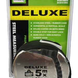 Waldo – Tape Measure – Deluxe Steel (5m x 25mm) Waldo – Tape Measure – Deluxe Steel (5m x 25mm)