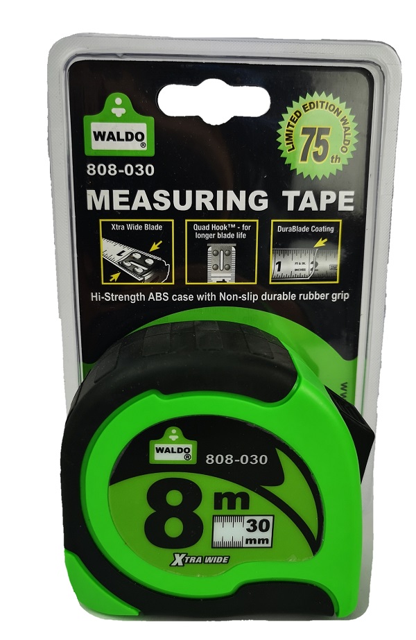 Waldo – Tape Measure – Limited Edition (8m x 30mm – Extra Wide) Waldo – Tape Measure – Limited Edition (8m x 30mm – Extra Wide)