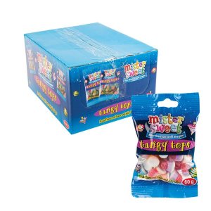 Mister Sweets – Tangy Tops – 60g – 24 Pack Mister Sweets – Tangy Tops – 60g – 24 Pack