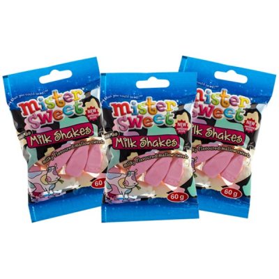 Mister Sweets – Milk Shakes – Party Treat Supplies – 60g – 24 Pack Mister Sweets – Milk Shakes – Party Treat Supplies – 60g – 24 Pack