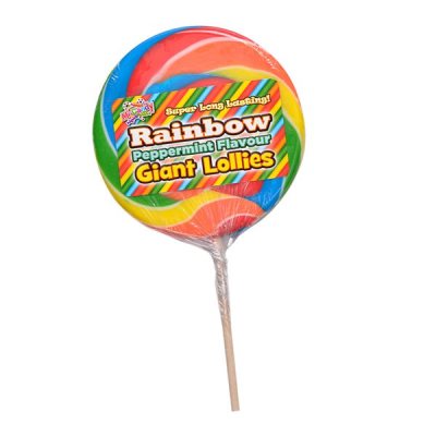 Bulk Pack 12x Rainbow Lolly, Large, Peppermint Flavour Bulk Pack 12x Rainbow Lolly, Large, Peppermint Flavour