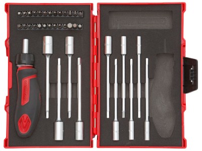 Gedore Red Tool Set T-Handle with Racthet 1/4 Inch – 37 Piece Gedore Red Tool Set T-Handle with Racthet 1/4 Inch – 37 Piece