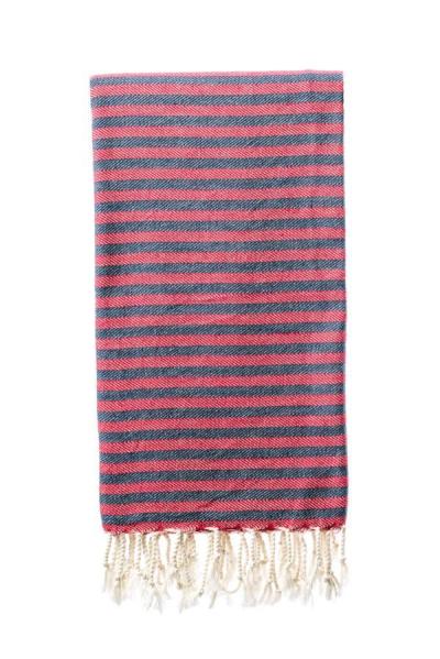Turkish Bath / Beach Towel (100% Cotton) – SUD Range (100x180cm) – Navy and Red Turkish Bath / Beach Towel (100% Cotton) – SUD Range (100x180cm) – Navy and Red
