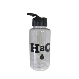 Home Classix H2O Clear Bottle with Black lid & Clear Straw 1100ml Home Classix H2O Clear Bottle with Black lid & Clear Straw 1100ml