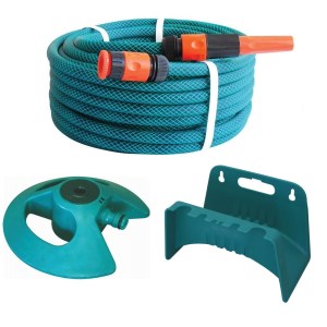 MTS Hose Pipe Set with Fittings Sprinkler and Hose Hanger 20m MTS Hose Pipe Set with Fittings Sprinkler and Hose Hanger 20m