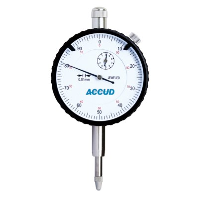 ACCUD Dial Indicator Lug Back 0-3mm 0.01mm With Lock Screw ACCUD Dial Indicator Lug Back 0-3mm 0.01mm With Lock Screw