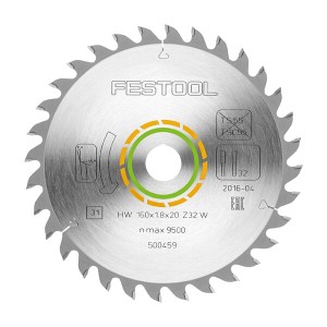 FESTOOL FINE TOOTH SAW BLADE 160X1,8X20 W32 500459 FESTOOL FINE TOOTH SAW BLADE 160X1,8X20 W32 500459