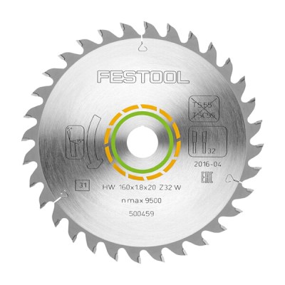 FESTOOL FINE TOOTH SAW BLADE 160X1,8X20 W32 500459 FESTOOL FINE TOOTH SAW BLADE 160X1,8X20 W32 500459
