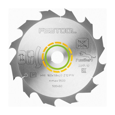 FESTOOL PANTHER SAW BLADE 160X1,8X20 PW12 500460 FESTOOL PANTHER SAW BLADE 160X1,8X20 PW12 500460