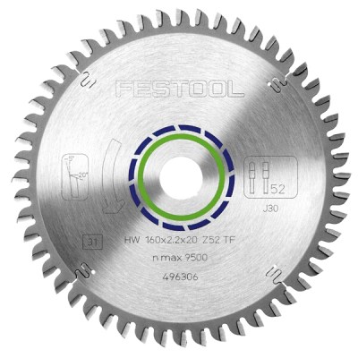 FESTOOL SPECIAL SAW BLADE 160X2,2X20 TF52 496306 FESTOOL SPECIAL SAW BLADE 160X2,2X20 TF52 496306
