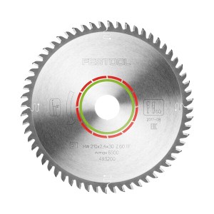 FESTOOL SPECIAL SAW BLADE 210X2,4X30 TF60 493200 FESTOOL SPECIAL SAW BLADE 210X2,4X30 TF60 493200
