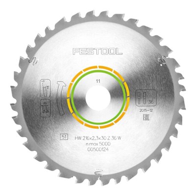 FESTOOL UNIVERSAL SAW BLADE 216X2,3X30 W36 500124 FESTOOL UNIVERSAL SAW BLADE 216X2,3X30 W36 500124