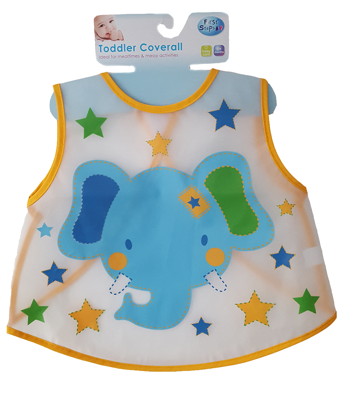 Waterproof Bib – Feeding and Messy Play – Elephant Waterproof Bib – Feeding and Messy Play – Elephant