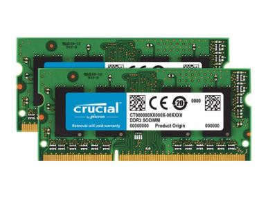 Crucial Mac 16GBKit (8GBx2) DDR3 1600Hz SO-DIMM Crucial Mac 16GBKit (8GBx2) DDR3 1600Hz SO-DIMM