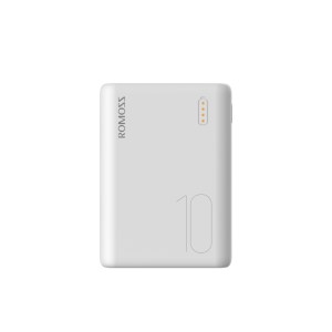 Romoss Simple 10 10000mAh Dual Output Power Bank – White Romoss Simple 10 10000mAh Dual Output Power Bank – White