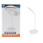 Home Quip Flexlite – USB Rechargeable Flexible Desk Light – White – White Home Quip Flexlite – USB Rechargeable Flexible Desk Light – White – White