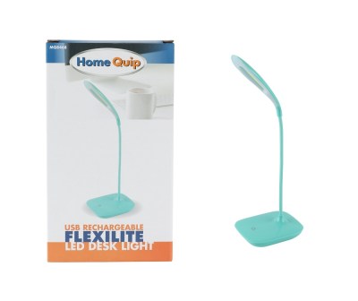 Home Quip Flexlite – USB Rechargeable Flexible Desk Light – White – Pastel Green Home Quip Flexlite – USB Rechargeable Flexible Desk Light – White – Pastel Green