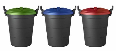 Pride – Plastic Recycle Refuse Bins 70L – Pack of 3 (Green, Blue, Red) Pride – Plastic Recycle Refuse Bins 70L – Pack of 3 (Green, Blue, Red)