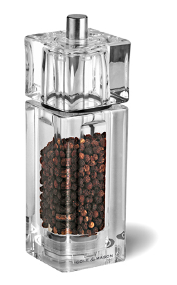 Cole & Mason Precision Cube Acrylic Pepper Mill Cole & Mason Precision Cube Acrylic Pepper Mill