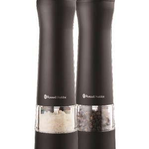Russell Hobbs – Black LED Electric Salt & Pepper Mill Set Russell Hobbs – Black LED Electric Salt & Pepper Mill Set