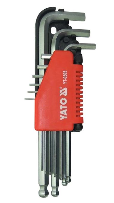 Yato Hex Key Set Ball – End 9pcs Yato Hex Key Set Ball – End 9pcs