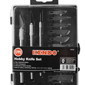 Kendo – Knifes and Blades Cutting Set – Vinyl, Crafting, Hobby (17 Piece) Kendo – Knifes and Blades Cutting Set – Vinyl, Crafting, Hobby (17 Piece)