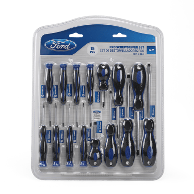 FORD TOOLS SCREWDRIVER SET 15PC FORD TOOLS SCREWDRIVER SET 15PC