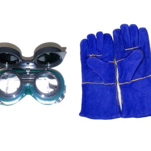 Matsafe – Blue Welding Gloves with Welding Goggles Set Matsafe – Blue Welding Gloves with Welding Goggles Set