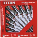 TITAN – Screwdriver Set – 10 Piece TITAN – Screwdriver Set – 10 Piece