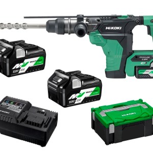 HIKOKI – Cordless SDS-Max Rotary Hammer – 36V (Incl 2xBatteries 1xCharger) HIKOKI – Cordless SDS-Max Rotary Hammer – 36V (Incl 2xBatteries 1xCharger)