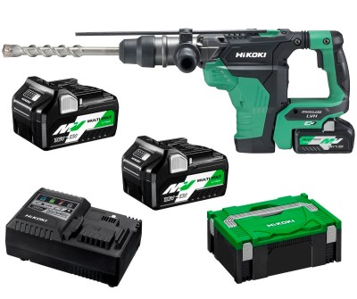 HIKOKI – Cordless SDS-Max Rotary Hammer – 36V (Incl 2xBatteries 1xCharger) HIKOKI – Cordless SDS-Max Rotary Hammer – 36V (Incl 2xBatteries 1xCharger)