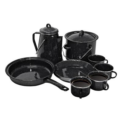 13 Piece Black enamel Camping Set 13 Piece Black enamel Camping Set