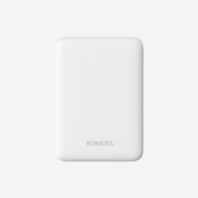 Romoss Pure 5 Compact 5000mAh Mini Power Bank 2x USB – White Romoss Pure 5 Compact 5000mAh Mini Power Bank 2x USB – White