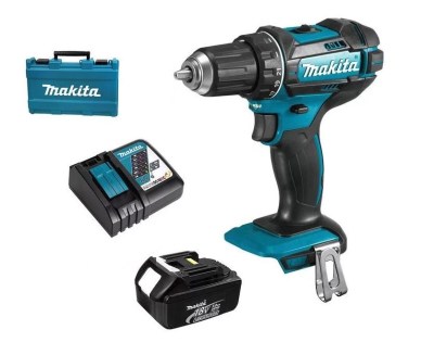 Makita DHP482RFE 18V Cordless Driver Drill, Battery and Charger Combo Makita DHP482RFE 18V Cordless Driver Drill, Battery and Charger Combo