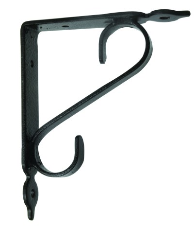 Tuscany Scroll Shelf Bracket – Black (SMALL) Tuscany Scroll Shelf Bracket – Black (SMALL)