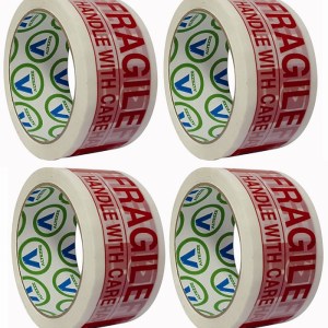 Fragile Tape – 48mm x 50m (4 Pack) Fragile Tape – 48mm x 50m (4 Pack)