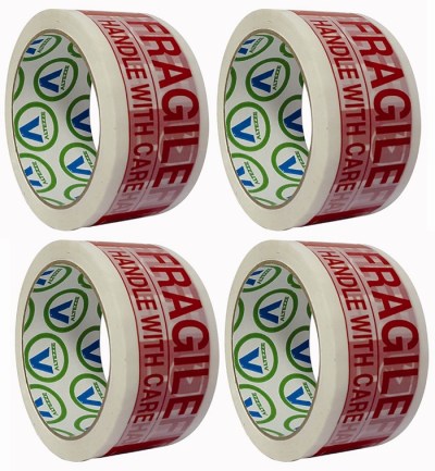 Fragile Tape – 48mm x 50m (4 Pack) Fragile Tape – 48mm x 50m (4 Pack)