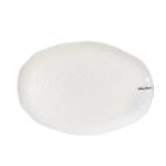 Home Classix Melamine HD Coupe Hammered Oval Platter 405 x 280mm White Home Classix Melamine HD Coupe Hammered Oval Platter 405 x 280mm White