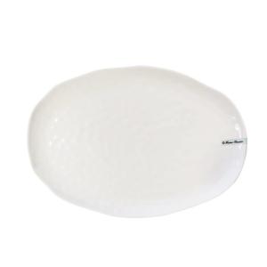 Home Classix Melamine HD Coupe Hammered Oval Platter 405 x 280mm White Home Classix Melamine HD Coupe Hammered Oval Platter 405 x 280mm White