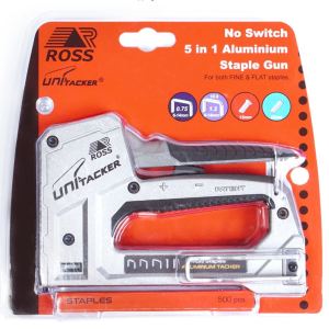Ross Unitacker Staple Gun (5 in 1) – Alluminium. Ross Unitacker Staple Gun (5 in 1) – Alluminium.