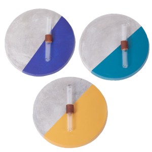 Handcrafted Cement Wall Plant Displays – Set of 3 Handcrafted Cement Wall Plant Displays – Set of 3