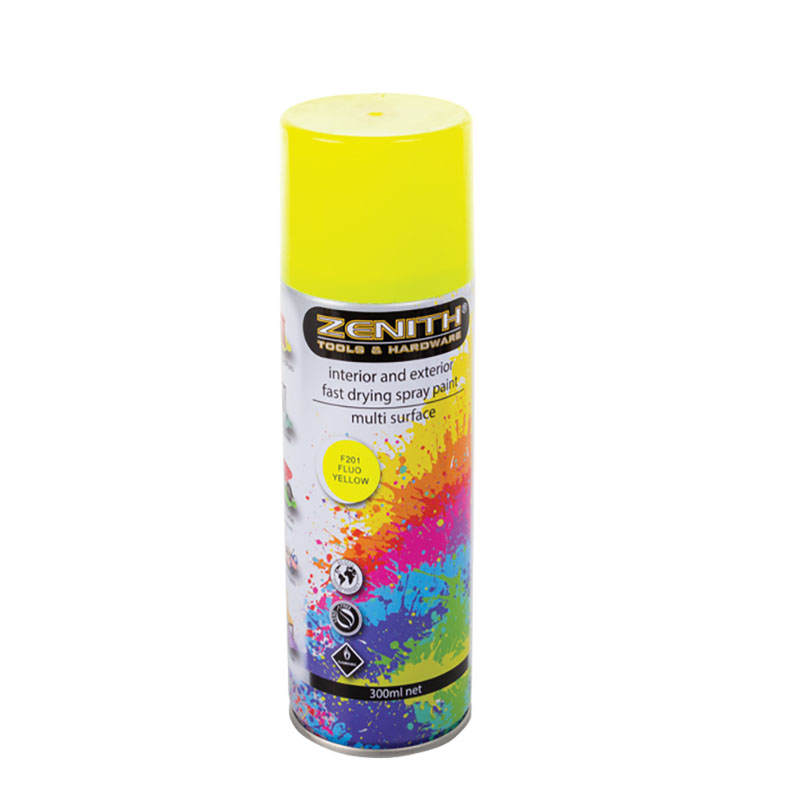 Zenith Fluorescent Spray Paint – Yellow 300ml Zenith Fluorescent Spray Paint – Yellow 300ml