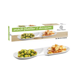 Home Classix Snack Platter 2-division – 38×9.8×2.8cm Home Classix Snack Platter 2-division – 38×9.8×2.8cm