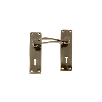 The Cabinet Shop – Lockset Sapphire Steel Handle 6″ – Antique Bronze The Cabinet Shop – Lockset Sapphire Steel Handle 6″ – Antique Bronze