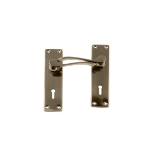 The Cabinet Shop – Lockset Sapphire Steel Handle 6″ – Antique Bronze The Cabinet Shop – Lockset Sapphire Steel Handle 6″ – Antique Bronze